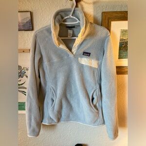 Patagonia re-tool Light Blue Fleece Medium